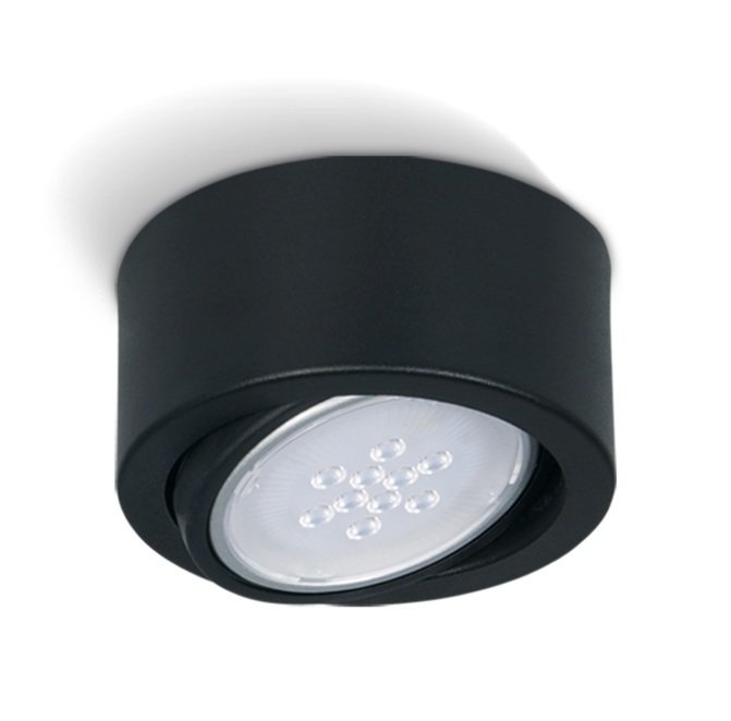 PLAFON MOVIL  REDONDO AR111 NEGRO